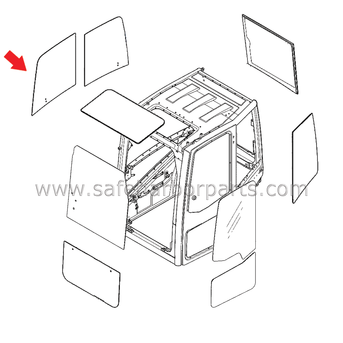 Measurements: 2 Holes, 5 mm Thick, 740 mm Height, 665 mm Length