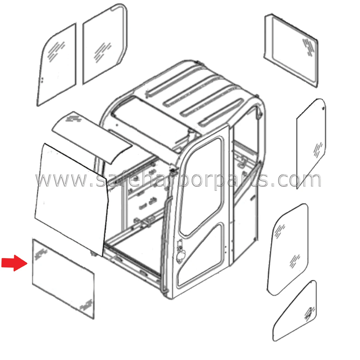 7006172 Bobcat Excavator Front Lower