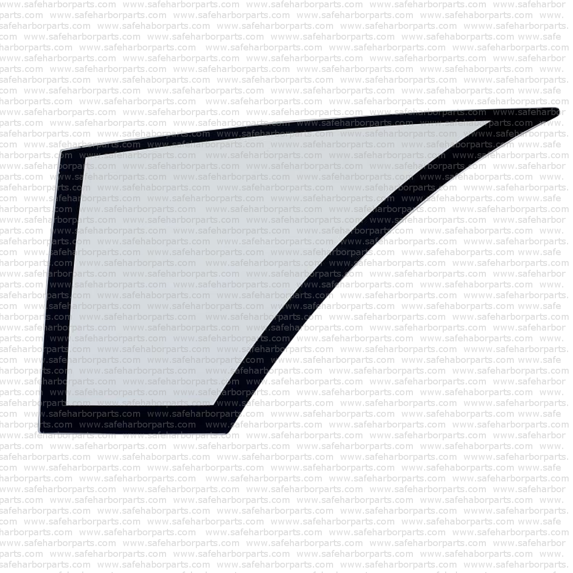 205-9588 Caterpillar Backhoe Door Lower Left Hand Side Glass