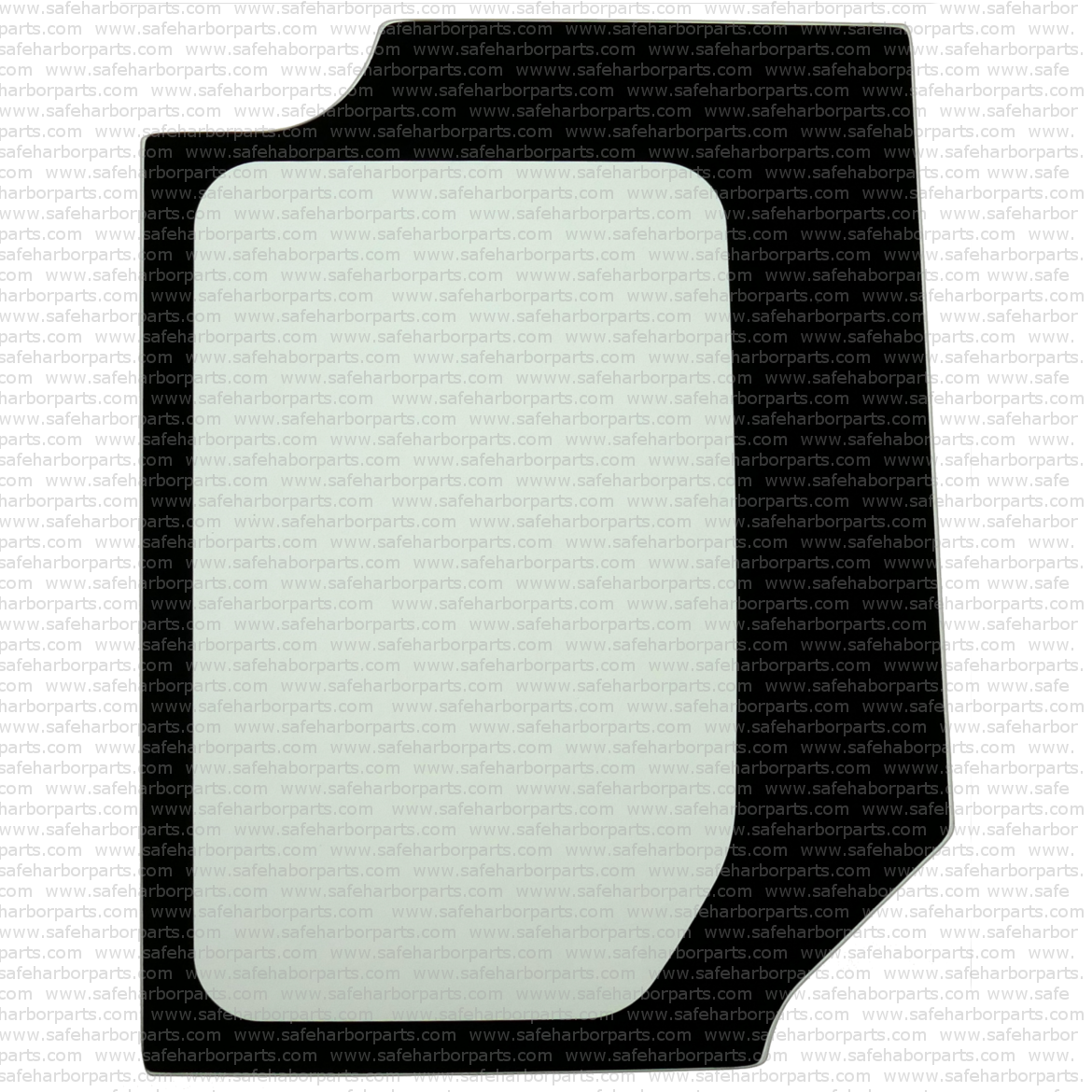 22P-53-18341 Komatsu Mini Excavator Side Behind Door Glass