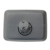 Mirror Measurements: 9" Length, 12 1/8" Width, Mount Dimensions 5/8" x 3/4"