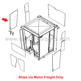 2 Holes. Measurements: 5 mm Thick, 1607 mm Wide, 820 mm Height