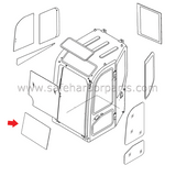 14519442  Compact Excavator Front Lower Glass