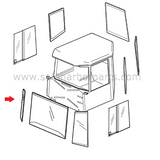 11064039 Articulated Hauler Front Left Hand Quarter Glass