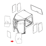 12Y-978-1362 Dozer Left Hand Door Glass