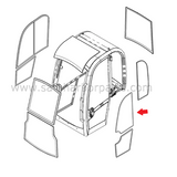 331/47195  Mini Excavator Upper Door Glass