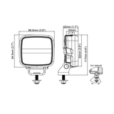 988-201B Nordic Lights  Scorpius Go 410 12/24V 16W Wide Flood Light