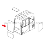 60243763 Excavator Front Upper Glass