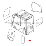 YA00001498 Excavator Side Rear Window