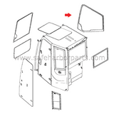 YD00003040 Excavator RH Boom Side Glass