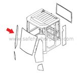 46940218 Wheel Loader Right Hand Front Qtr. Laminated Glass