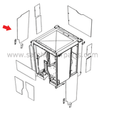 Measurements: 6 mm Thick, 825 mm Height, 1615 mm Length