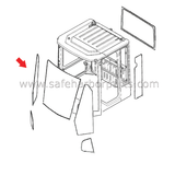 Measurements: 6.8 mm Thick, 508 mm Width, 1553 mm Height
DOT Certified, Green Tinted, Laminated Glass