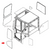 FYD00004962 Mini Excavator Front Lower Door Glass