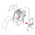 L500967  Telescopic Handler Upper  Door Glass