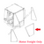 71LM-26012 Wheel Loader Front Center Laminated Glass