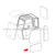 102681 Telehandler Lower Door Glass
