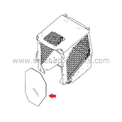 86547915 New Holland Skidsteer Door Glass