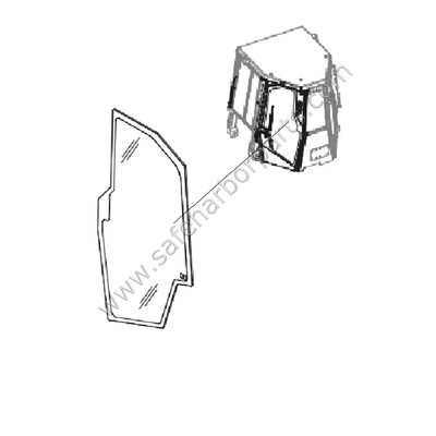 Glass Comstruction Manual－建築ガラスのディテール 213-4769 Caterpillar Dozer Right Hand Door Glass