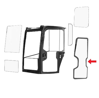 226-9842 Caterpillar Mini Excavator Door Glass