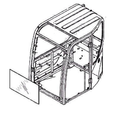 71N6-02711 Hyundai Excavator Front Lower Glass