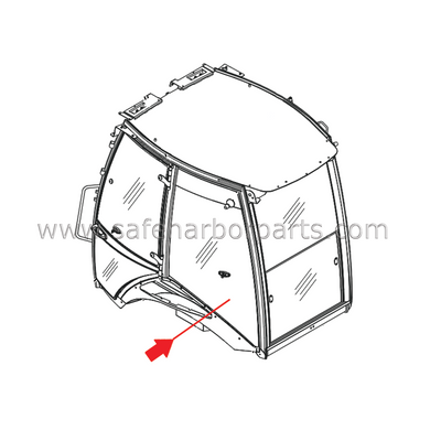 小島工芸 K's way com2 C2B-80C No.6110185 205-9609 Aftermarket Caterpillar Backhoe Left Hand Side Behind