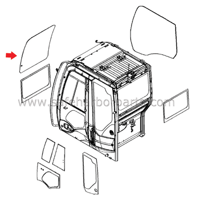 YA00018907 Aftermarket Hitachi Mini Excavator Front Upper