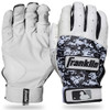 MLB A M White/Black Digitek Batting Gloves Pair