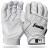 MLB A M White/White 2nd Skinz Batting Gloves Pair