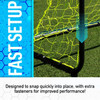 Black Steel Soccer Goal 4" x 6"