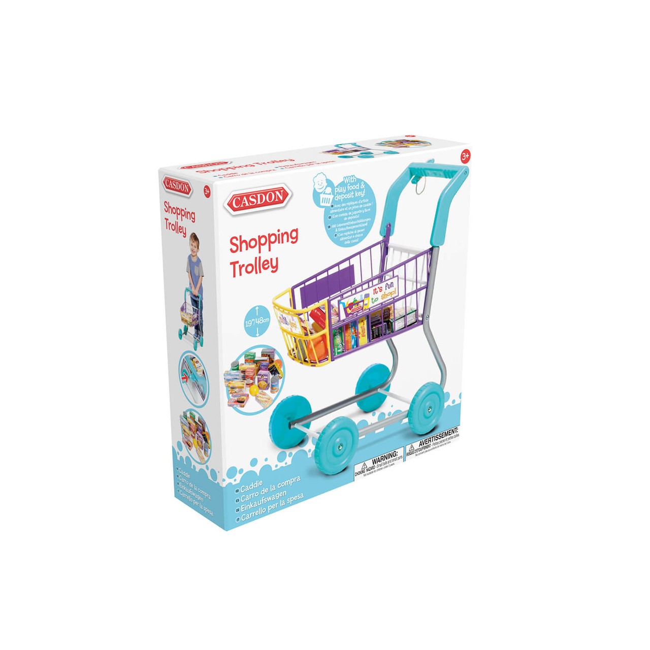 Casdon Toy Shopping Trolley Colour Box Image