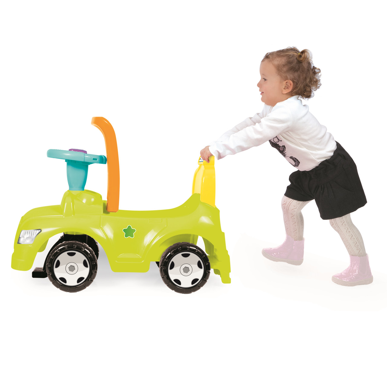 Kids 2 in 1 Ride On Step Car Image 3