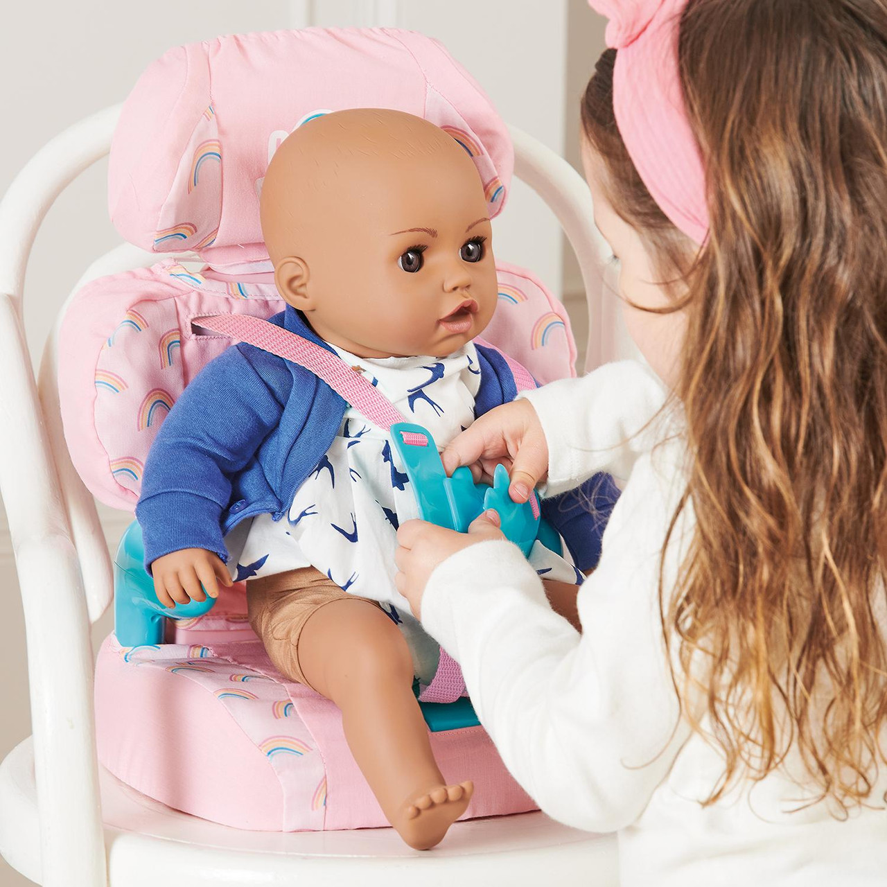 Casdon Baby Doll Car Toy Booster Seat