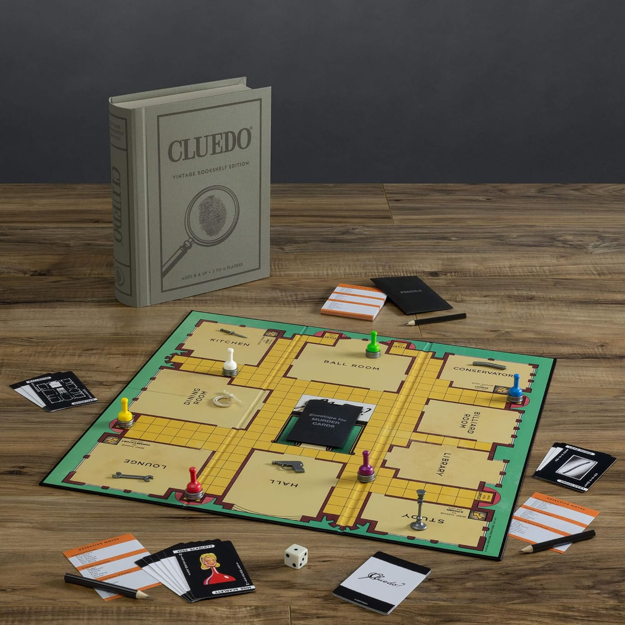 Cluedo Vintage Bookshelf Edition Board Game