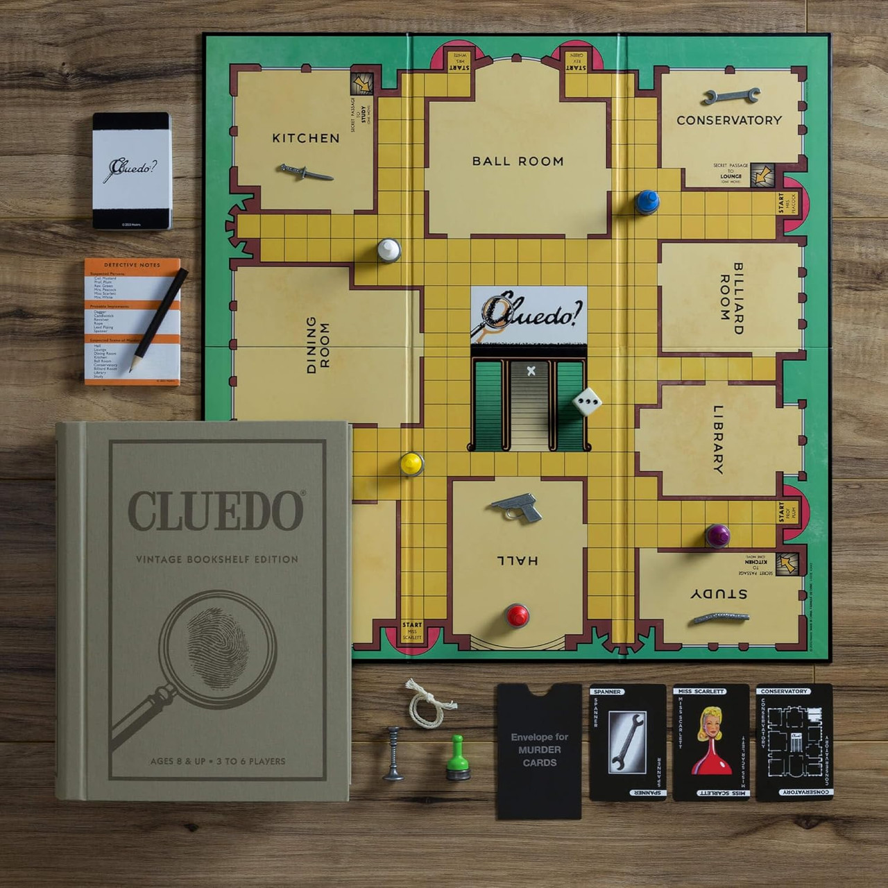Cluedo Vintage Bookshelf Edition Board Game