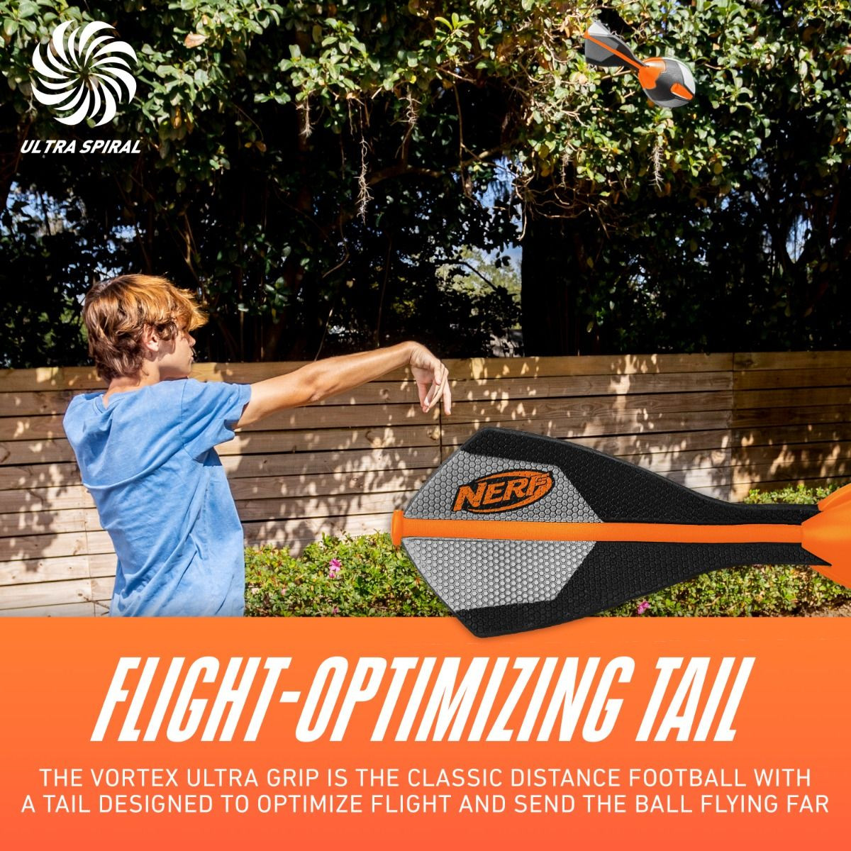 NERF Vortex Ultra Grip Orange
