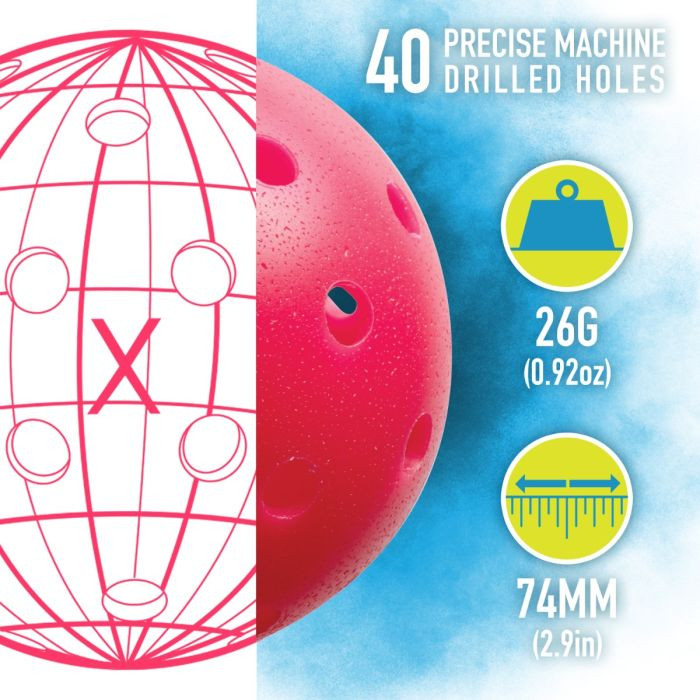 X-40 Pickleball Pink 100 Pack Box