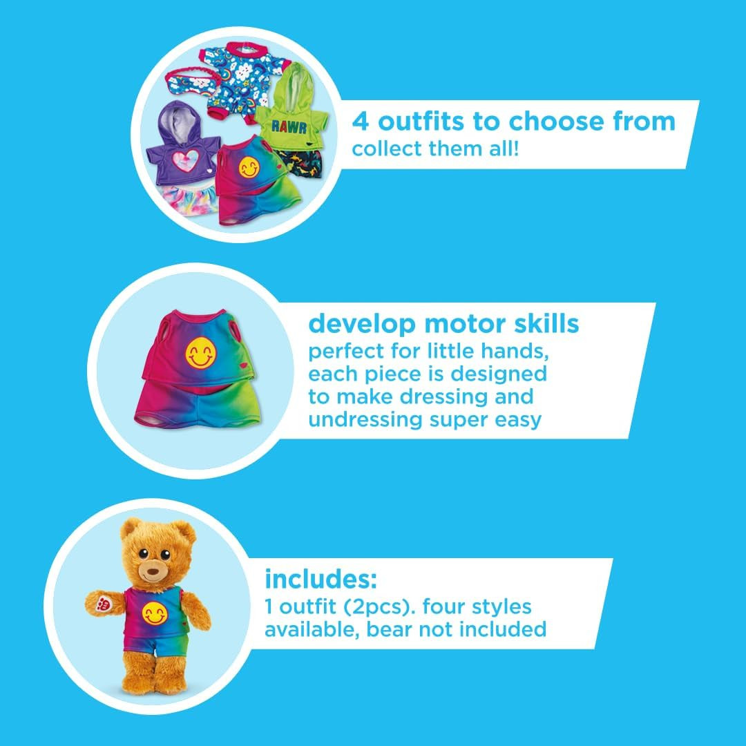 Casdon Build-A-Bear Clothing RAINBOW SMILEY