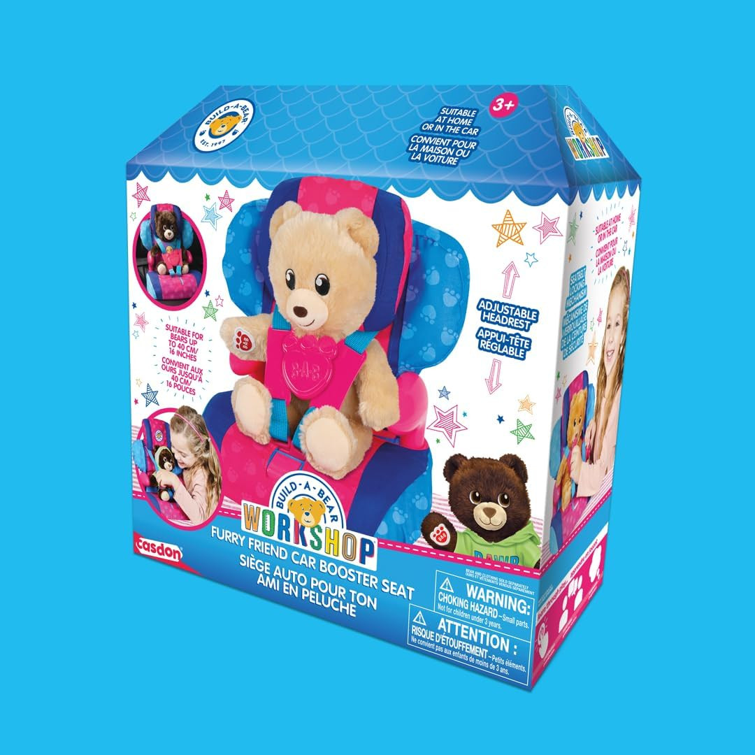 Casdon Build-A-Bear Furry Friend Car Booster Seat