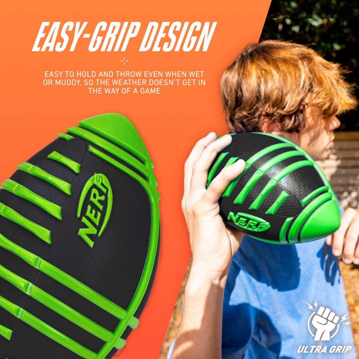 NERF Weather Blitz Football - Green/Black