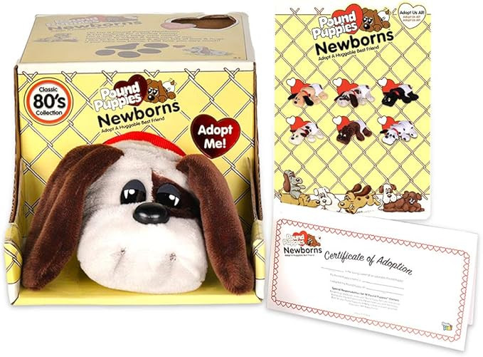 Pound Puppy Newborn Grey w/ Black