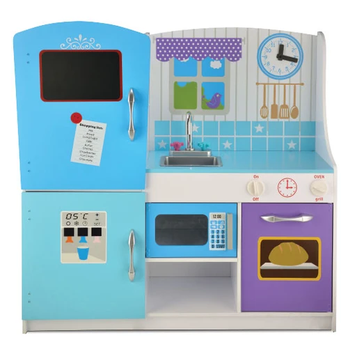 Large Blue Wooden Kitchen