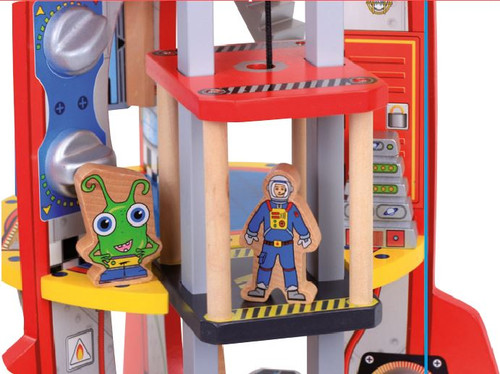 Kids Wooden Rocketship 2