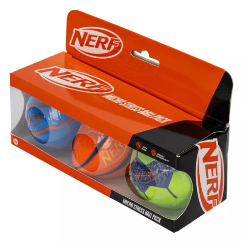 NERF Micro Stress Ball 3pk
