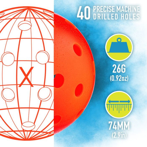 X-40 Pickleball Ember 3 Pack Tube