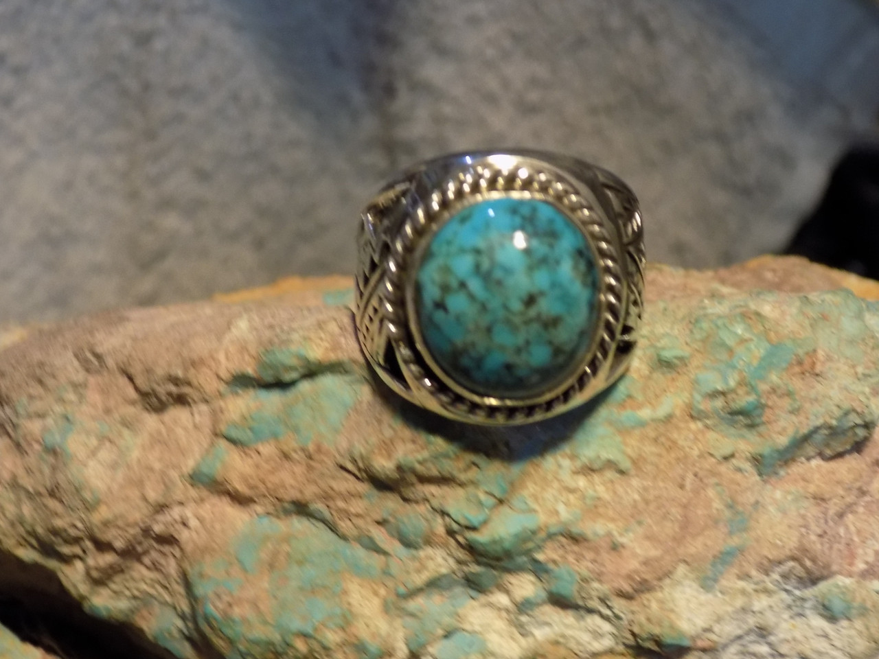 Mens Jewelry 316l stainless steel Oval blue turquoise men ring stone Size  7-15 | eBay