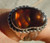 New Mens Sterling Silver Jewelry 13.77 ct Fire Agate Gemstone Ring size 10 5/8 