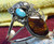 New Sterling Silver Fire Agate Turquoise Bracelet By Navajo E. Richards