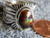 Mens Fire Agate Sterling Silver Ring by Navajo Russel Sam Size 10 1/4