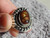 New Mens Sterling Silver  Fire Agate Ring By Navajo Lorenzo James Size 13